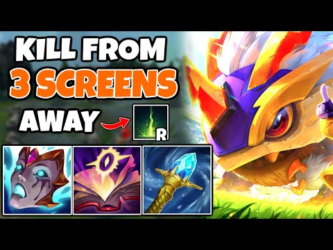 AP KOG'MAW can KILL from 3 SCREENS AWAY (RANGE SO LONG they CAN'T even SEE YOU ATTACKING) | 12.15