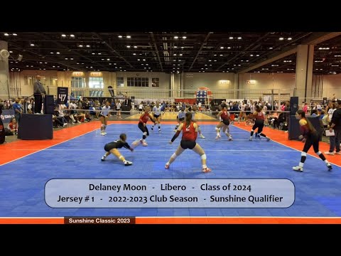 Delaney Moon #1 Volleyball Highlights from Sunshine Qualifier 2023 #libero