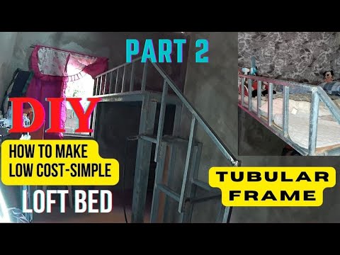 Building it! Making a DIY LOFT BED with Work space for Small Room | Low cost and Easy! PART 2