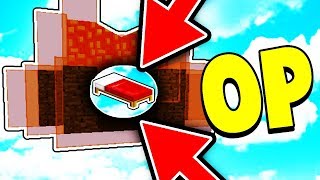 WORLDS MOST PROTECTED BED DEFENSE IN MINECRAFT BEDWARS! - (Minecraft Bed Wars Trolling)