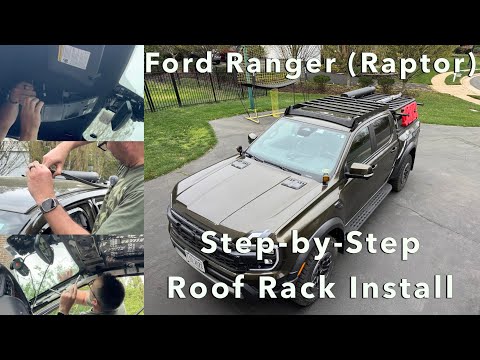Ranger Raptor step-by-step Roof Rack Install, NO DRILLING REQUIRED... Front Runner SLIMSPORT!