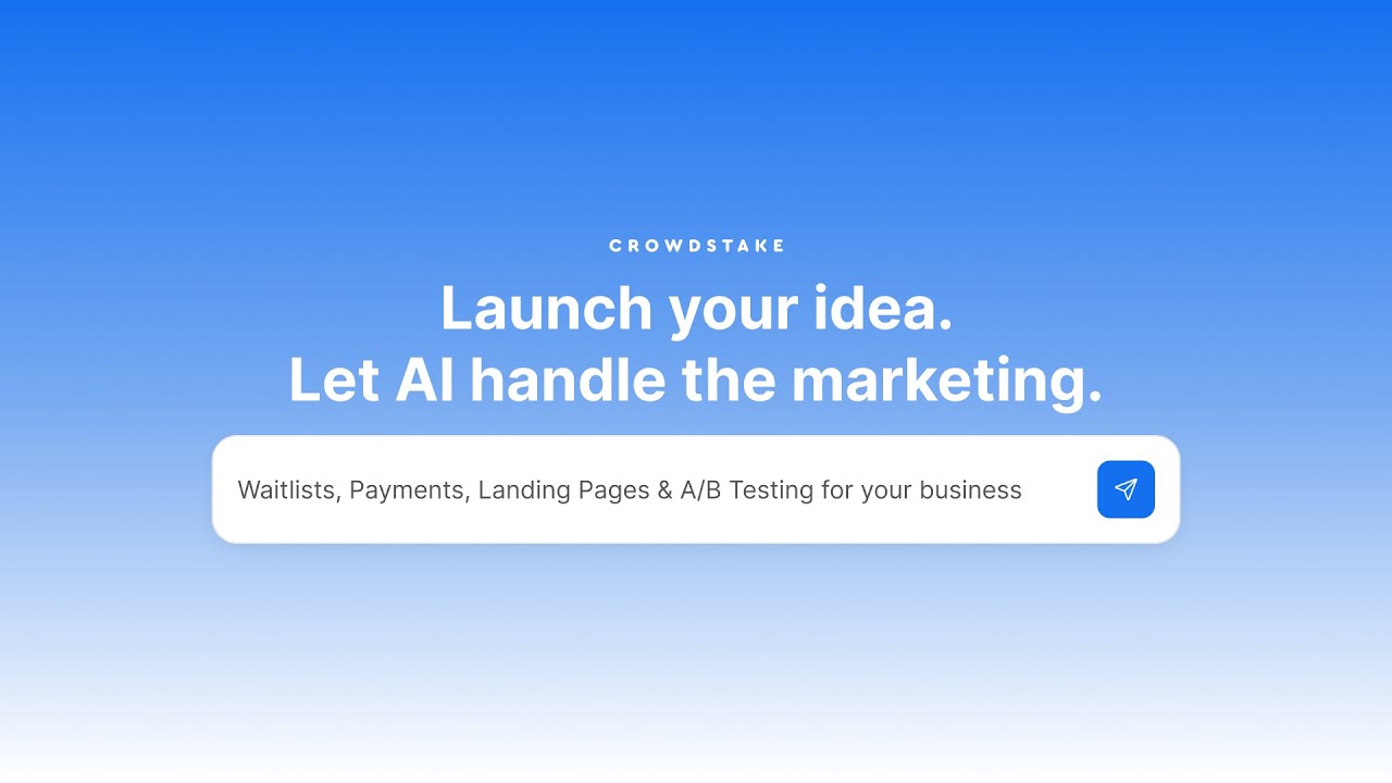 Crowdstake Product Demo