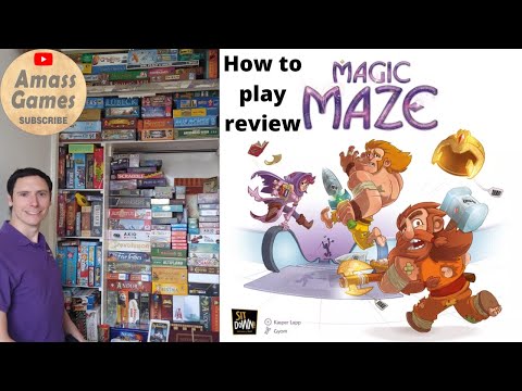 How to play Magic Maze review real time silent co-operative board game AmassGames Sit Down! Red pawn