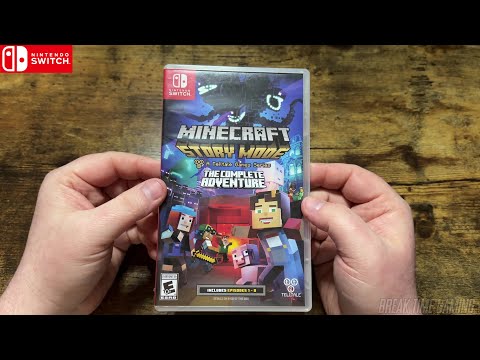 Minecraft Story Mode The Complete Adventure Nintendo Switch Unboxing