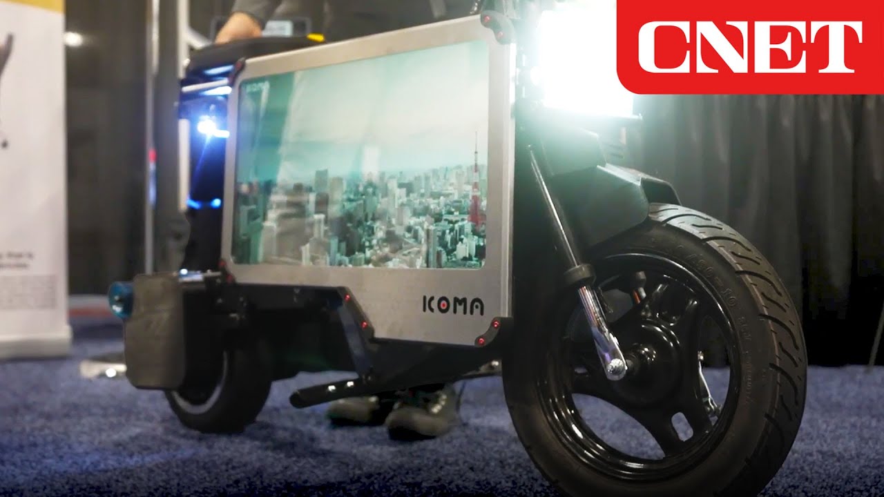 A FOLDABLE Electric Bike With a TV (Icoma Tatamel E-Bike)
