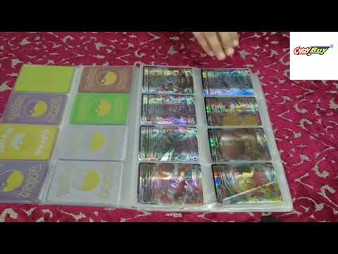 CrazyBuy Pokemon Big Album With 55 PCS Gold Cards(V Max, V, GX, EX, V Star  & Basic Cards) - Pokemon Big Album With 55 PCS Gold Cards(V Max, V, GX, EX,  V