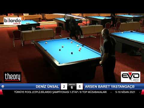 DENİZ ÜNSAL & ARSEN BARET YASTANGAÇBAŞ Bilardo Maçı - 