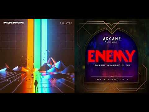Imagine Dragons - Believer X  Enemy (Feat. J.I.D) [Mashup]