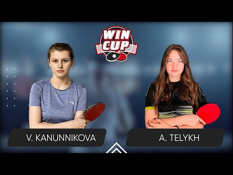 18:30 Vasylysa Kanunnikova - Anastasiia Telykh West 3 WIN CUP 04.01.2024 | TABLE TENNIS WINCUP