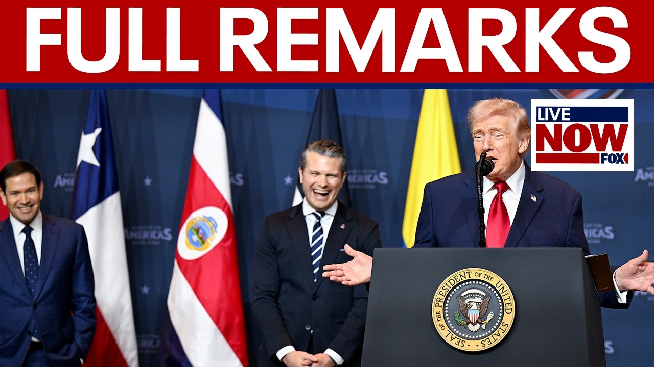 FULL REMARKS: Trump, Rubio, Hegseth on "Shields of the Americas"