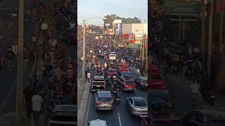 Bloquean salida al Atlántico frente a Plaza San Rafael en zona 18