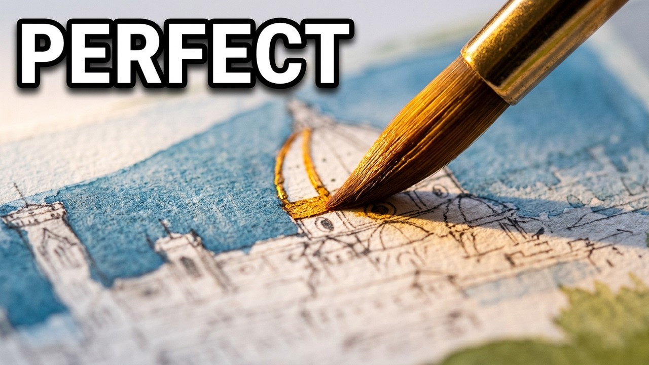 Paint along How to paint a stunning Florence cityscape #paintwithme #watercolortutorialforbeginners