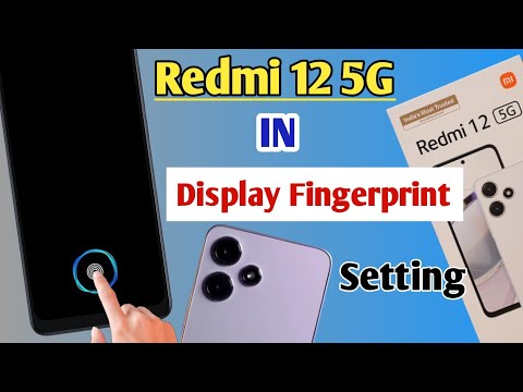 redmi 12 5G display fingerprint setting / redmi 12 5g me in display fingerprint Kaise lagaye