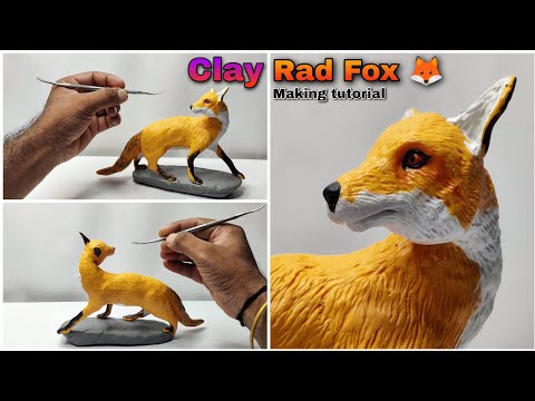 Clay Sculpting: Rad  Fox🦊 Making Tutorial