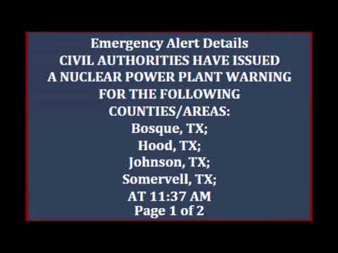 Nuclear Power Plant EAS Scenario: Comanche Peak