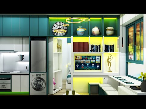 TINY APARTMENT 236sqft WITH HIDDEN ROOM | MICRO STUDIO APARTMENT 22sqm | NEVER SAY SMALL