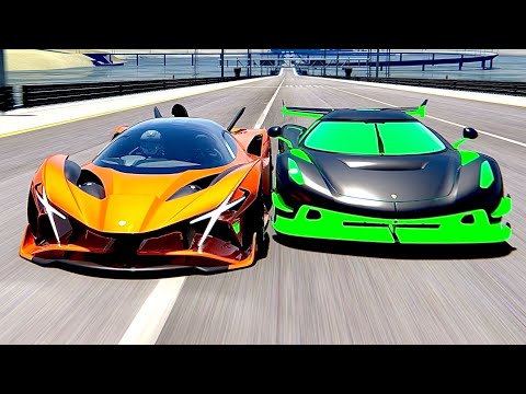 1 Million HP Apollo Project EVO vs Koenigsegg Jesko Alien Engine at Special Stage Route X