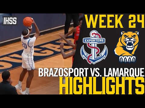 La Marque vs Brazosport Basketball Highlights - Cougars Secure District 29-4A Win