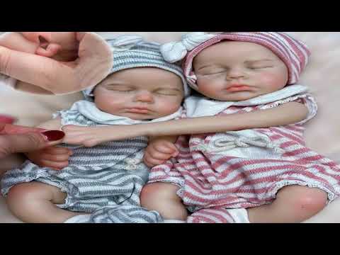33cm Can Open Mouth Full Body Solid Silicone LouLou Bebe Reborn Girl and Boy Sof ▶42:45