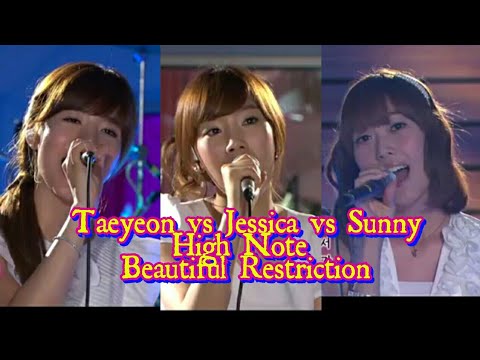 Taeyeon vs Jessica vs Sunny Beautiful Restriction
