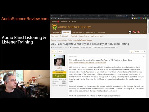 Audio Blind Tests and Listener Training