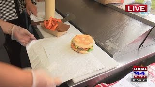 Brazilian style burgers at The Little Grille food stand