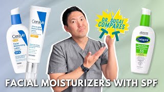 Comparing CeraVe vs Cetaphil Facial Moisturizers with SPF- w