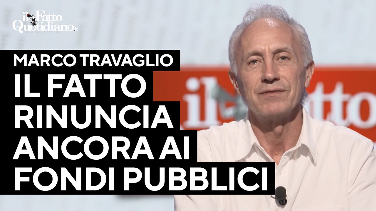 Il Fatto ha rinunciato ancora ai contributi pubblici per la stampa. Travaglio: “Ce l’abbiamo fatta!”