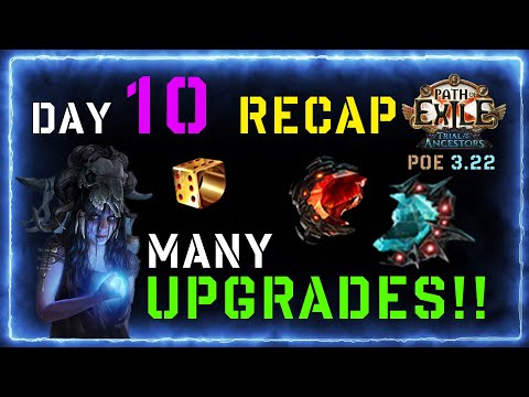 Day 10 RECAP(many UPGRADES!!!) of my MF Cold BLADE VORTEX Occultist from PoE 3.22 Ancestor League