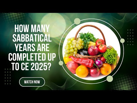 How many Sabbatical years are completed up to CE 2025?