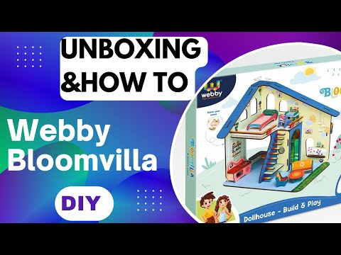How to Create 3d Puzzle?||Webby Bloomvilla UNBOXING and Assembly.