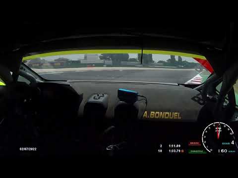 On board with Amaury Bonduel Lamborghini Super Trofeo at Misano P1 on Q2