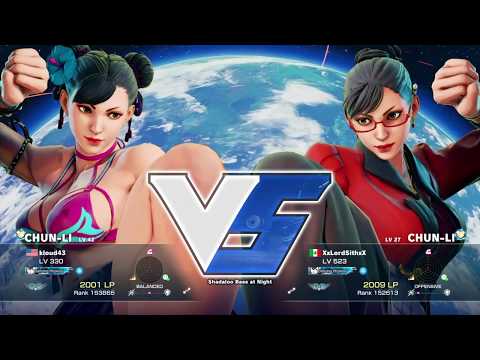 STREET FIGHTER V Chun Li mirror match