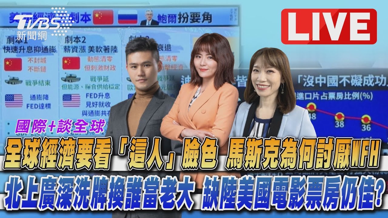 《TVBS國際+談全球》全球經濟竟看「這人」臉色　馬斯克為何討厭WFH