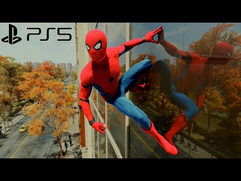 Spider-Man Remastered PS5 - Stark Suit Free Roam Gameplay (4K 60FPS Performance RT Mode)