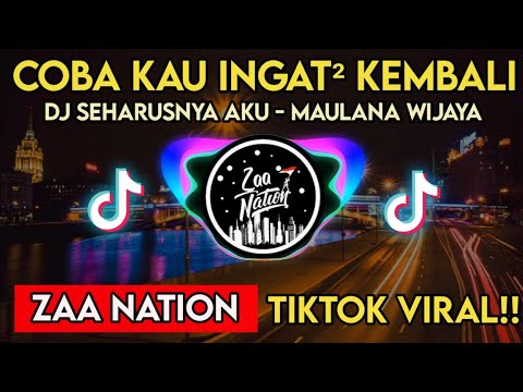 DJ COBA KAU INGAT INGAT KEMBALI | DJ SEHARUSNYA AKU - MAULANA WIJAYA - DJ TIKTOK VIRAL 2021
