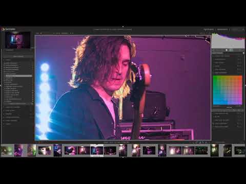 Editing concert photos in Darktable