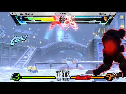 War Chicken vs Busby - Ultimate Marvel vs. Capcom 3 (Texas Bar Fights Round XIV)