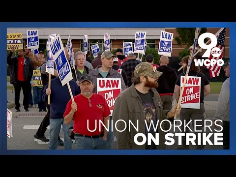 Picketers mark first day of UAW strike at GE Aerospace