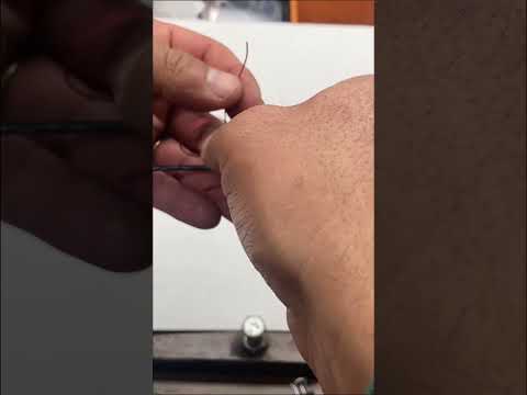 Tie on bowstring nock-how to