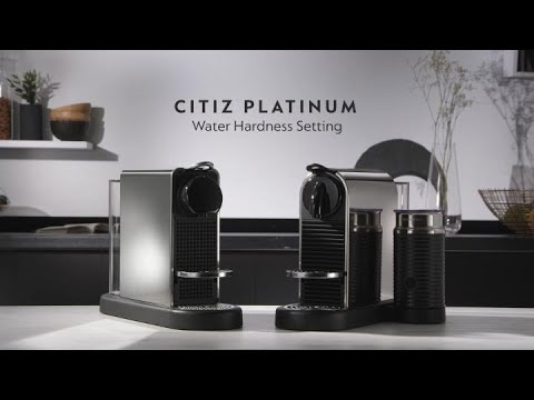 Citiz Platinum - Water hardness setting