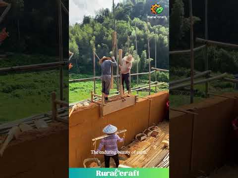 Building with Earth: The Timeless Art & Teamwork of Rammed Earth Construction #traditional