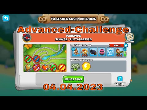 Top-Herausforderung 04.04.2023 | bloonstd6 - Advanced Challeng - Ceramics Are Quite Dangerous