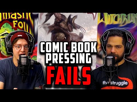 When Pressing Comic Books Goes Wrong // Comic Pressing Fails