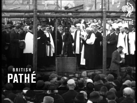 Laying A Foundation Stone - Cardiff (1920-1929)