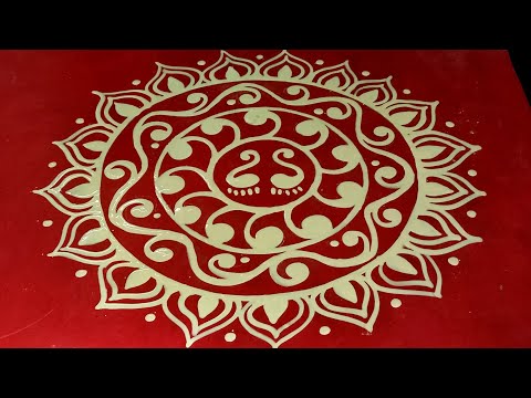 laxmi puja alpona design / how to draw alpona design / আলপনা আঁকা