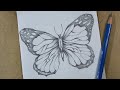 How to draw a butterfly easy step by step | Hihi Pencil