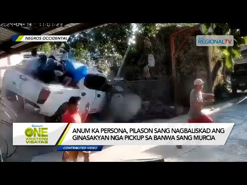 One Western Visayas: 6 ka persona, pilason sang nakabunggo kag nagbaliskad ang pickup sa Murcia