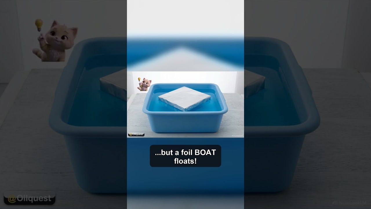 Foil Boat Challenge! 🚀 #Shorts