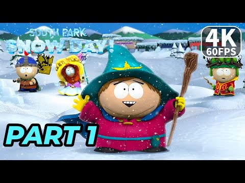SOUTH PARK SNOW DAY Gameplay Walkthrough Part 1 [4K 60FPS] - No Commentary (FULL GAME)